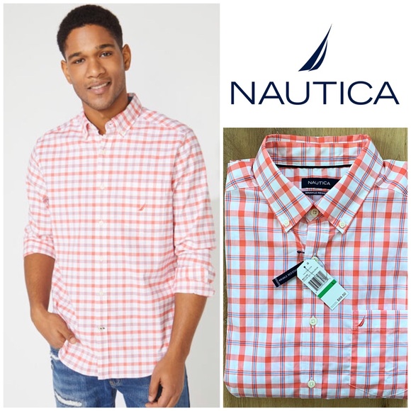 Nautica Other - Nautica Classic Fit Long Sleeve Plaid Oxford Shirt